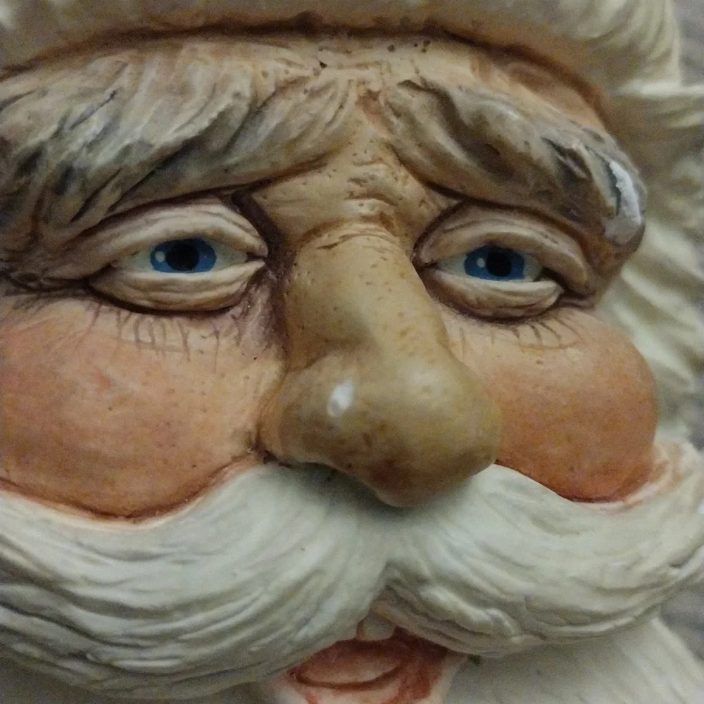 Bossons England Santa Claus Chalkware Wall Hanging Collectible 1995